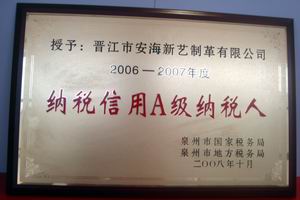 2006-2007A级纳税人