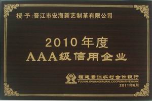 3A信用企业2010年